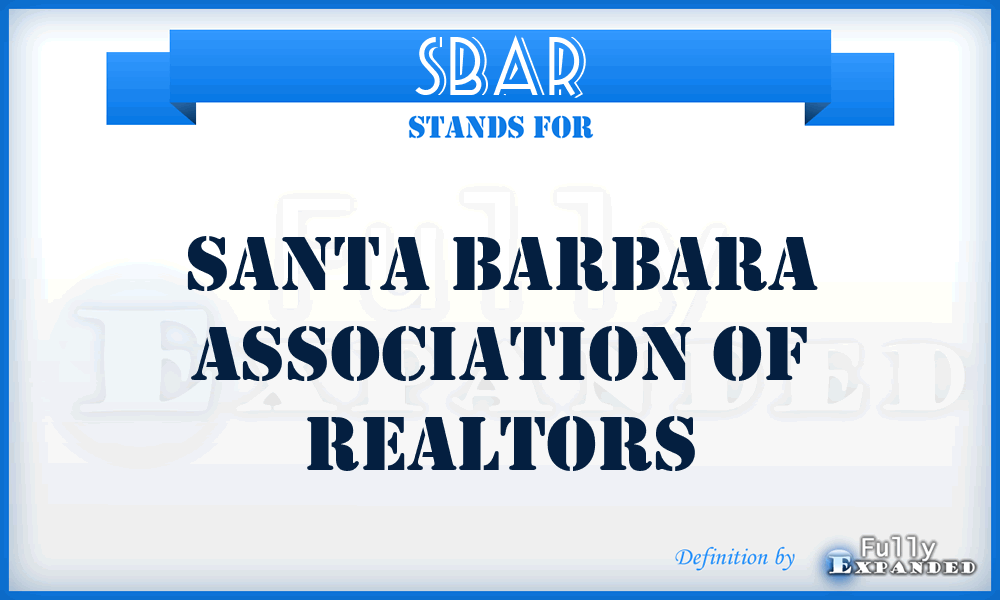 SBAR - Santa Barbara Association of Realtors