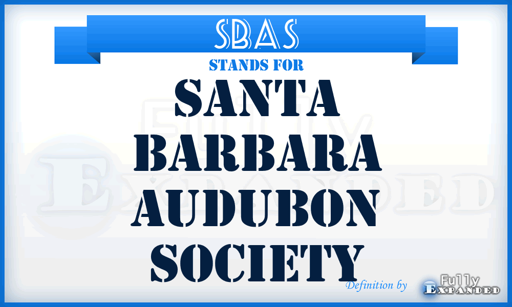SBAS - Santa Barbara Audubon Society