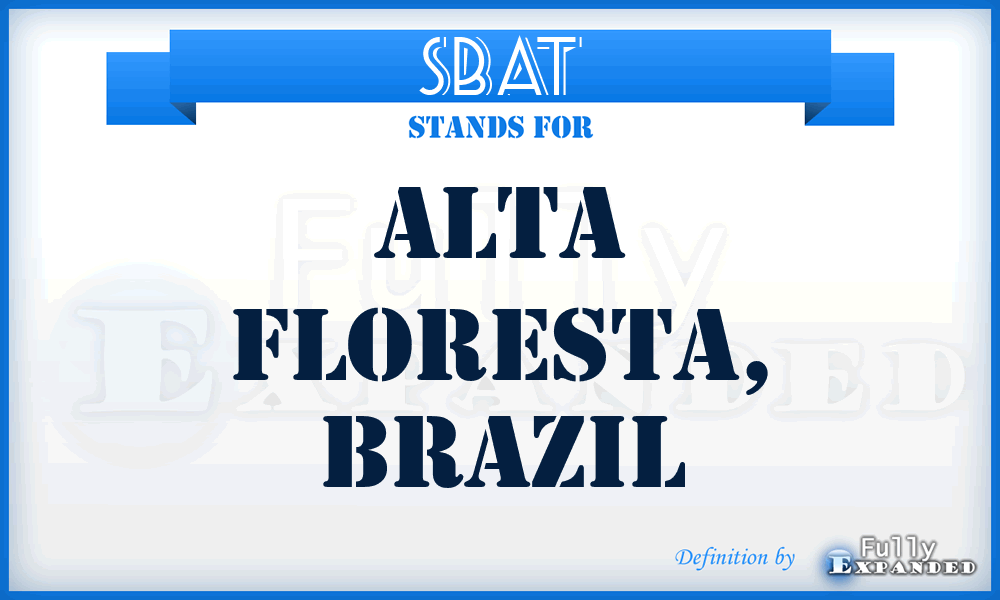 SBAT - Alta Floresta, Brazil