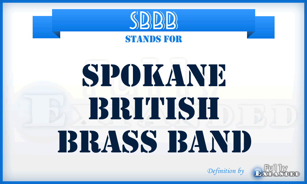 SBBB - Spokane British Brass Band