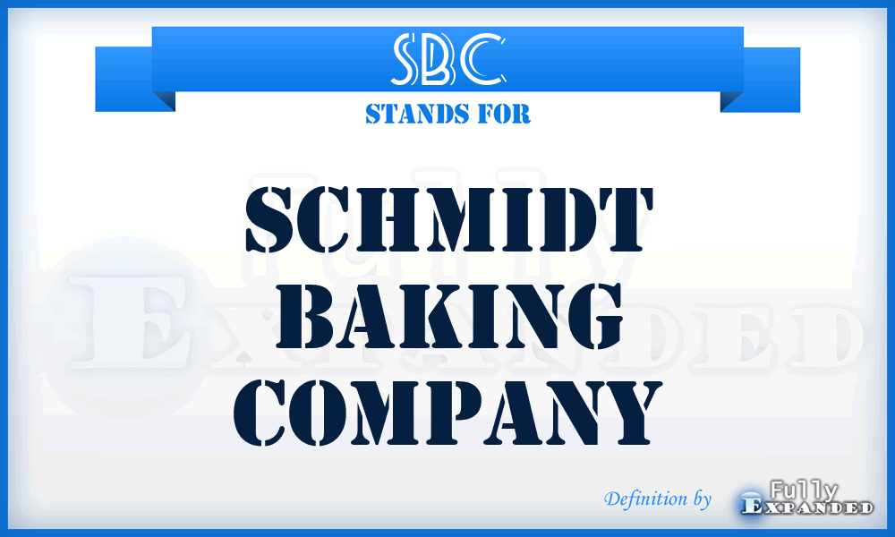 SBC - Schmidt Baking Company