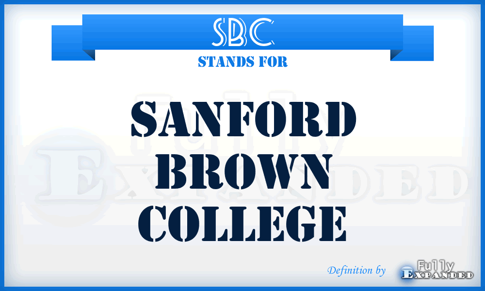 SBC - Sanford Brown College