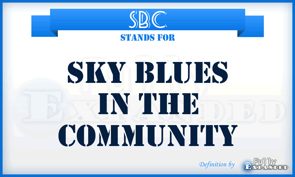 SBC - Sky Blues in the Community