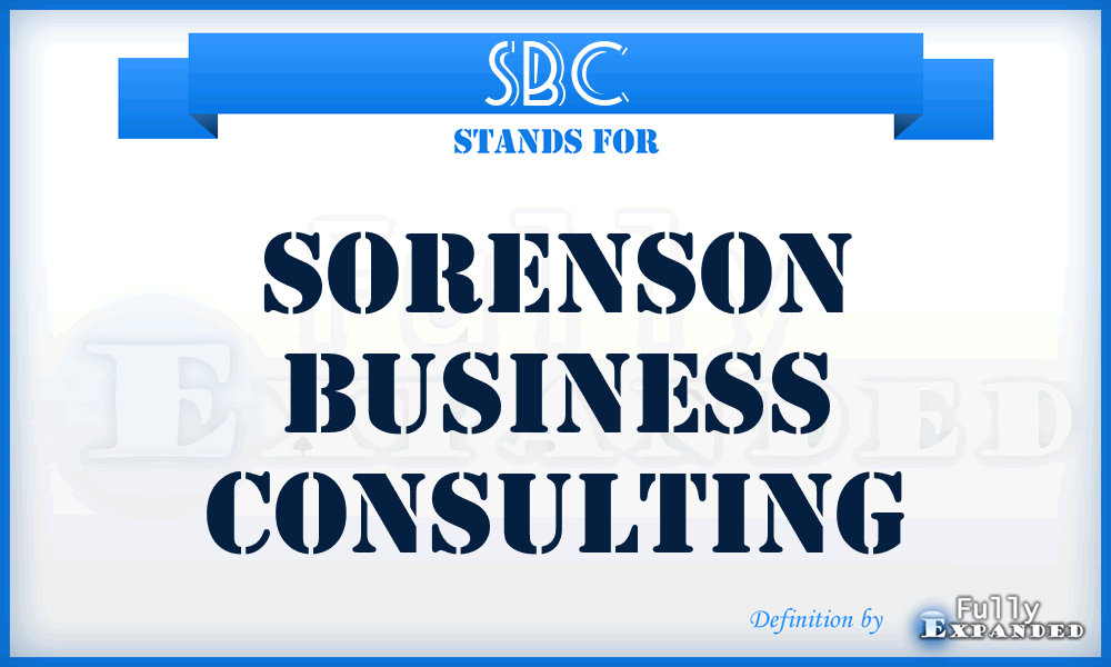 SBC - Sorenson Business Consulting