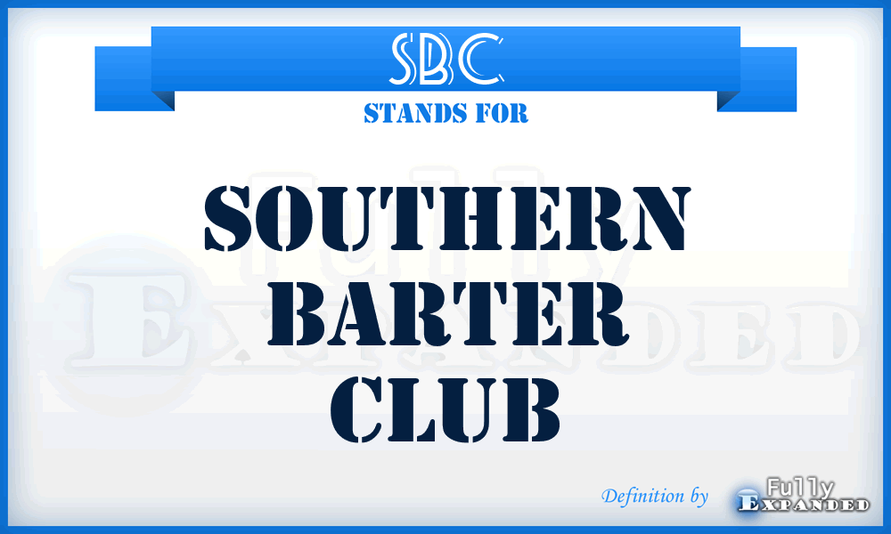 SBC - Southern Barter Club