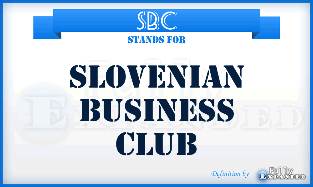 SBC - Slovenian Business Club