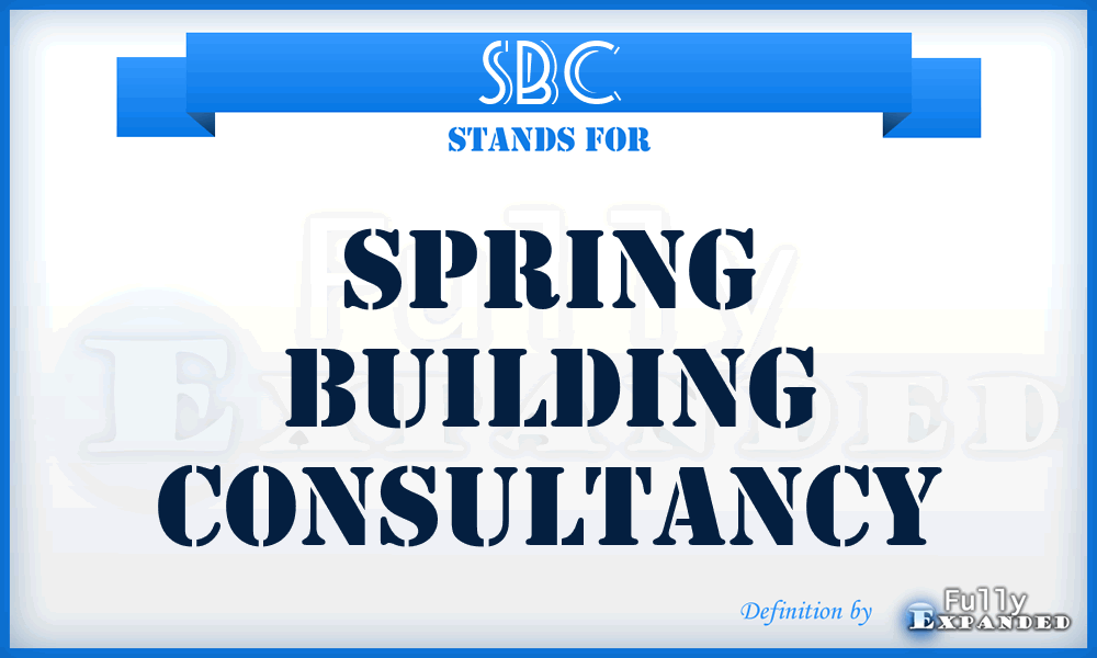 SBC - Spring Building Consultancy