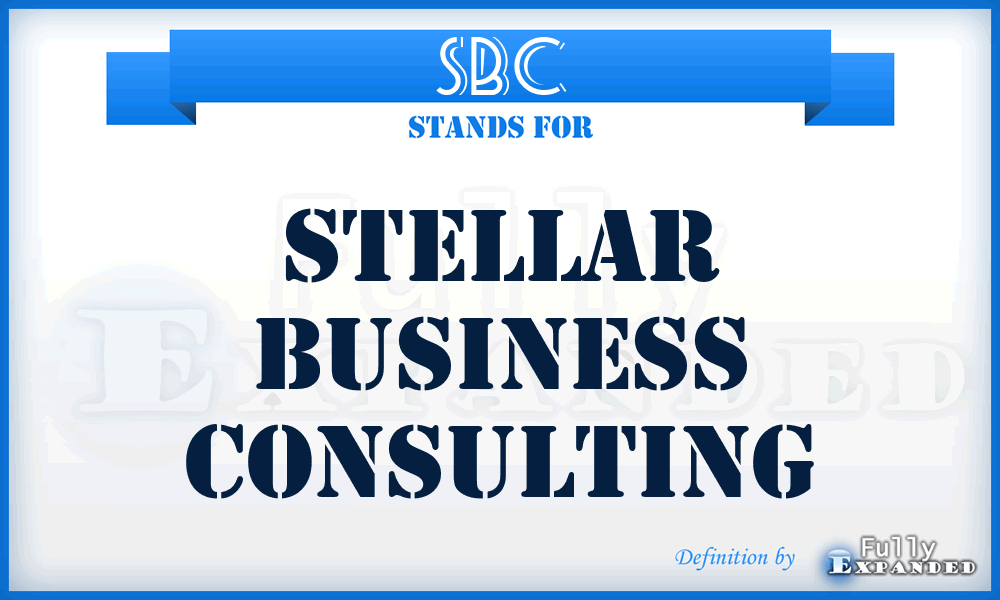 SBC - Stellar Business Consulting