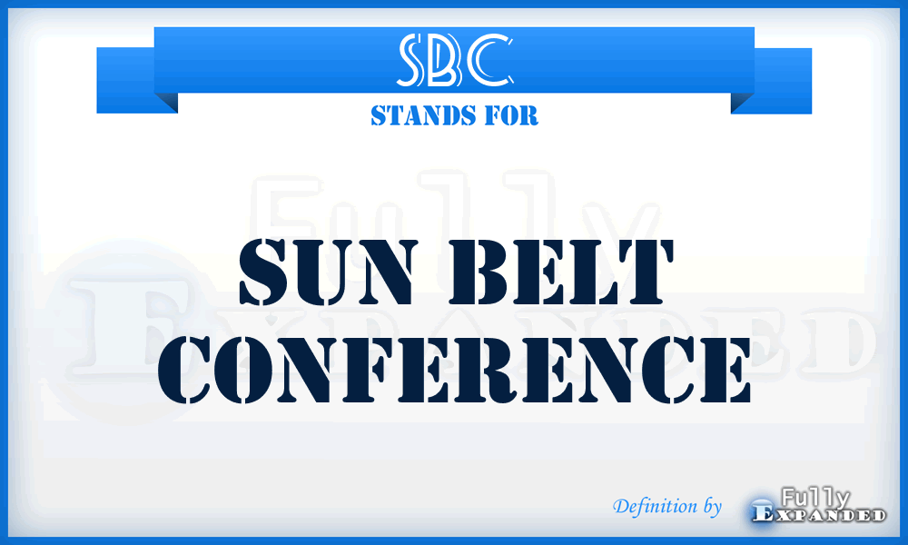 SBC - Sun Belt Conference