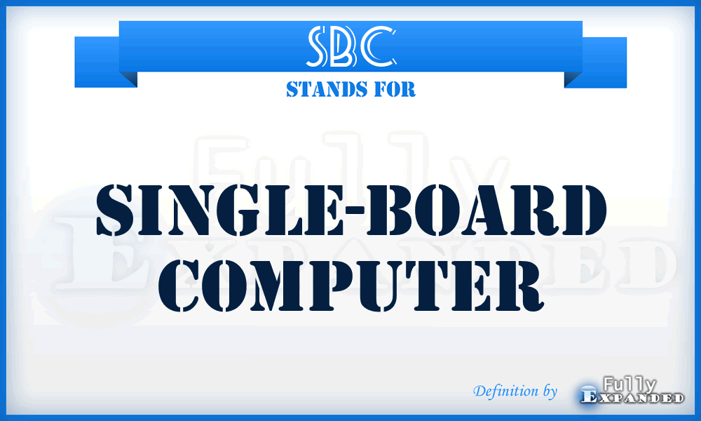 SBC - single-board computer