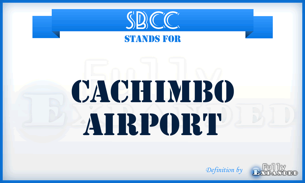 SBCC - Cachimbo airport
