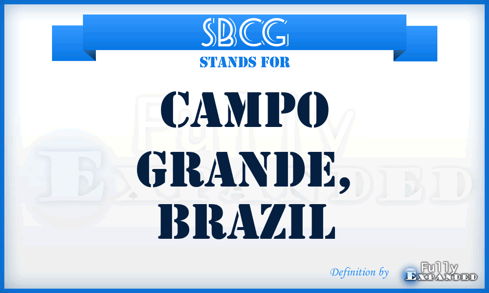 SBCG - Campo Grande, Brazil
