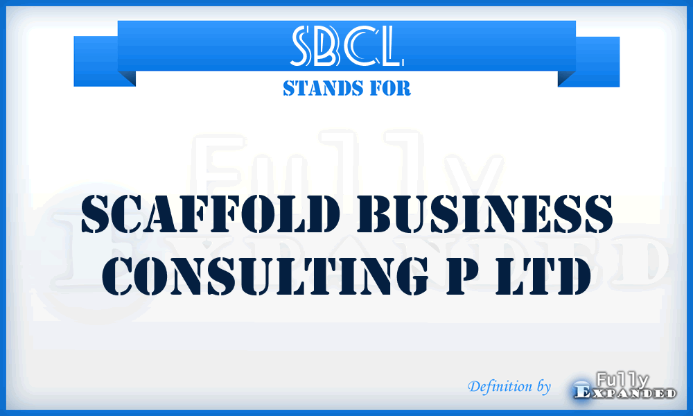 SBCL - Scaffold Business Consulting p Ltd