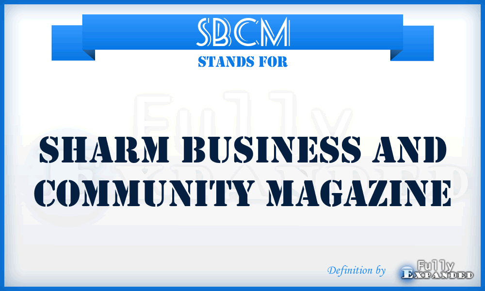 SBCM - Sharm Business and Community Magazine