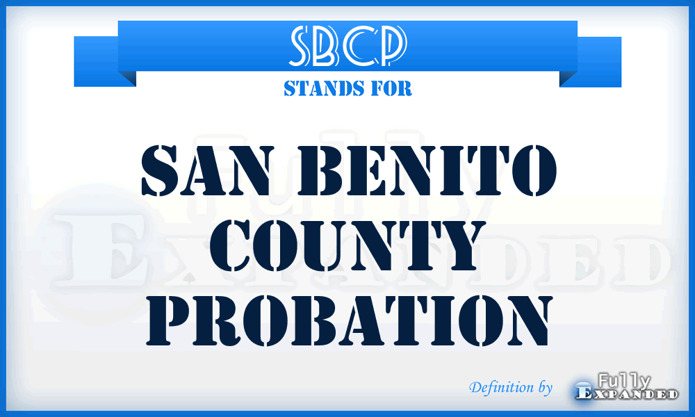 SBCP - San Benito County Probation