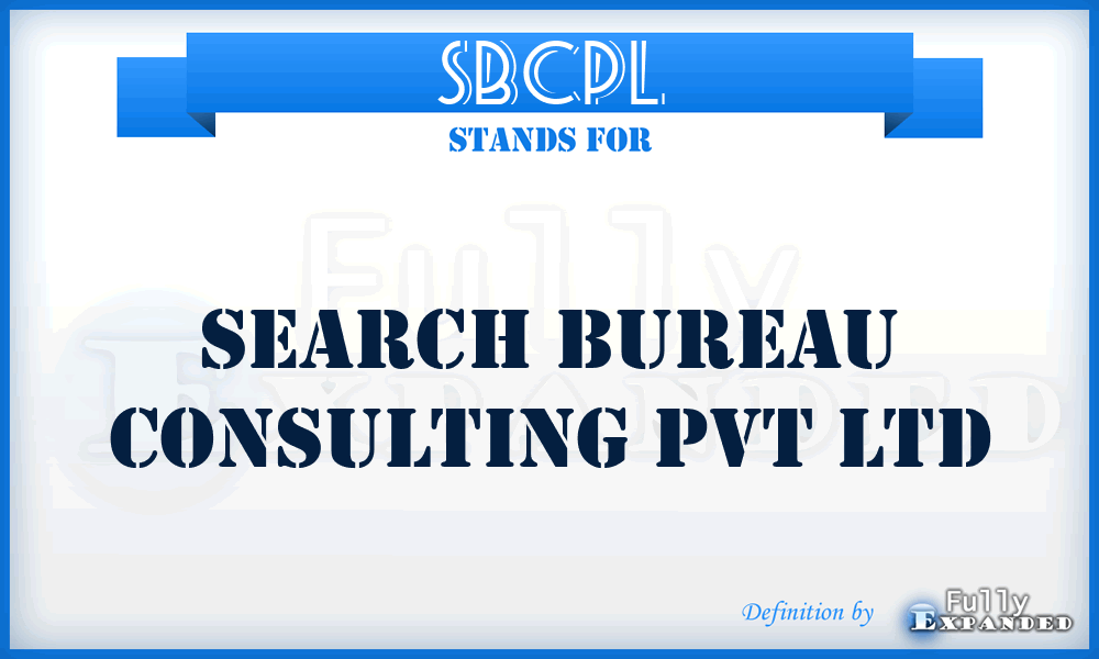 SBCPL - Search Bureau Consulting Pvt Ltd