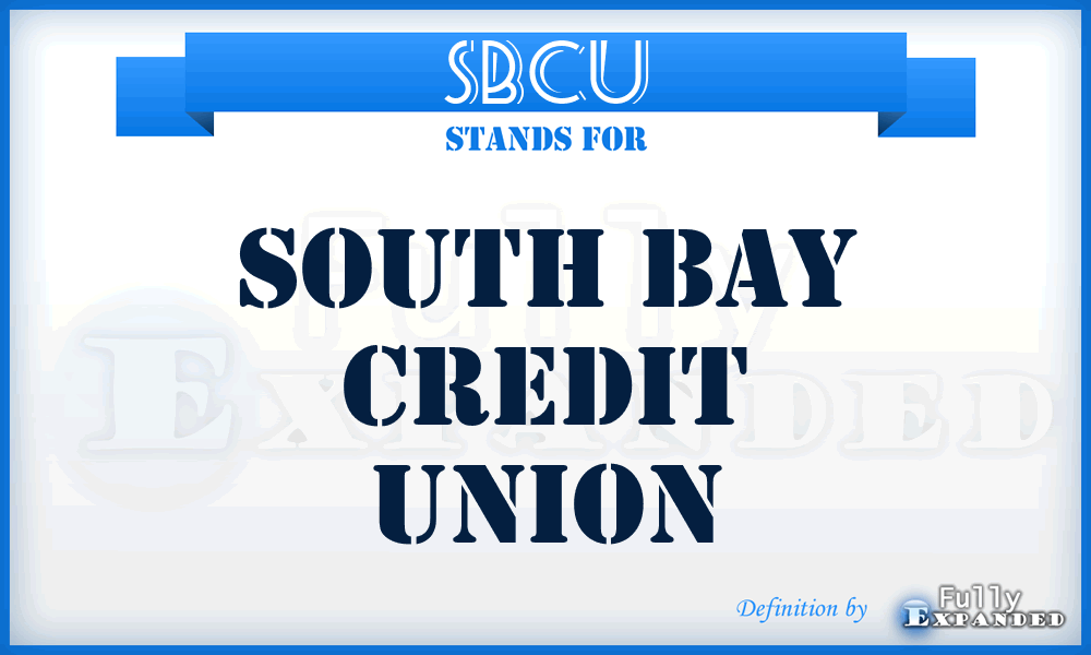 SBCU - South Bay Credit Union