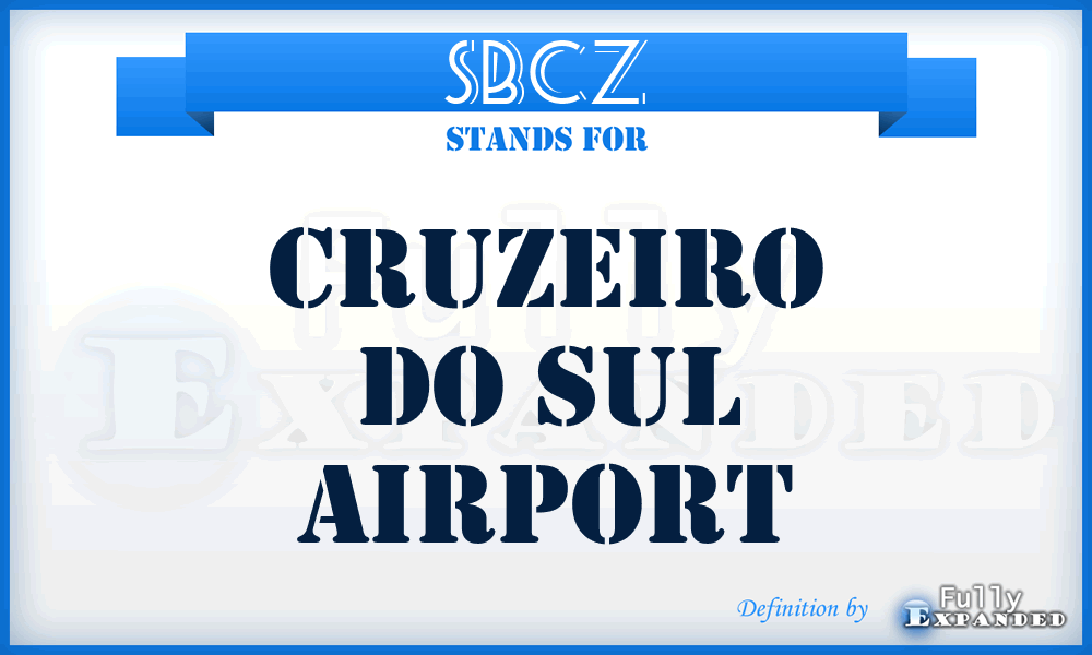 SBCZ - Cruzeiro Do Sul airport