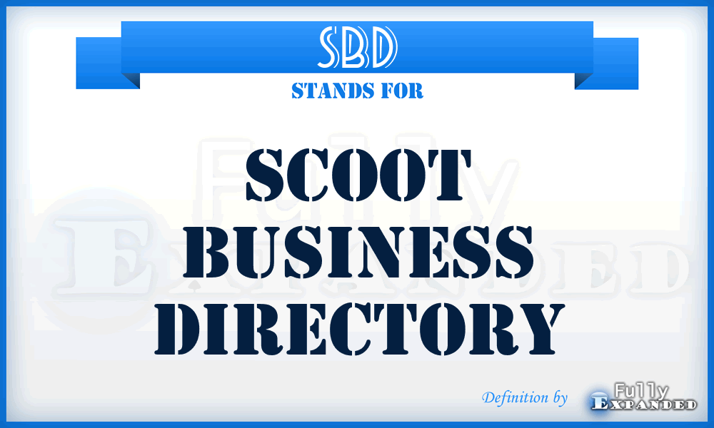 SBD - Scoot Business Directory