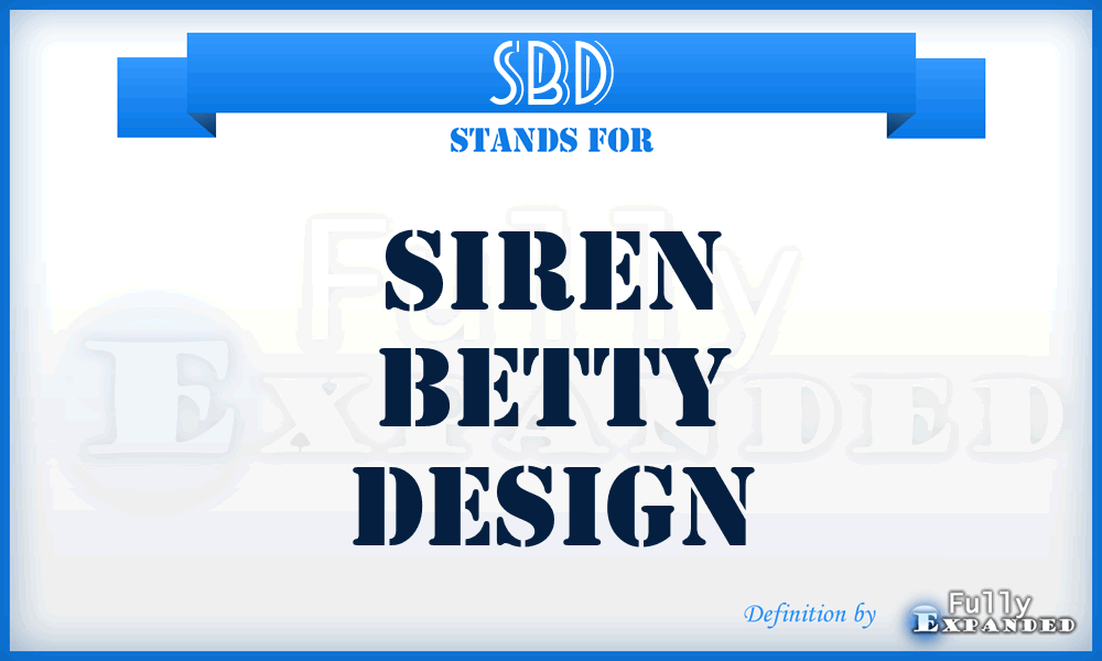 SBD - Siren Betty Design