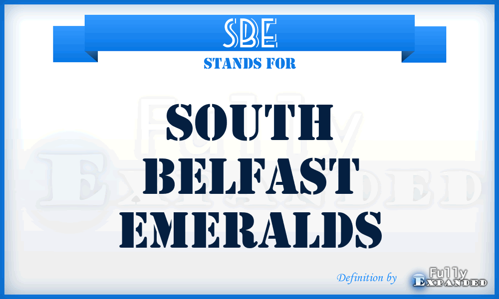 SBE - South Belfast Emeralds