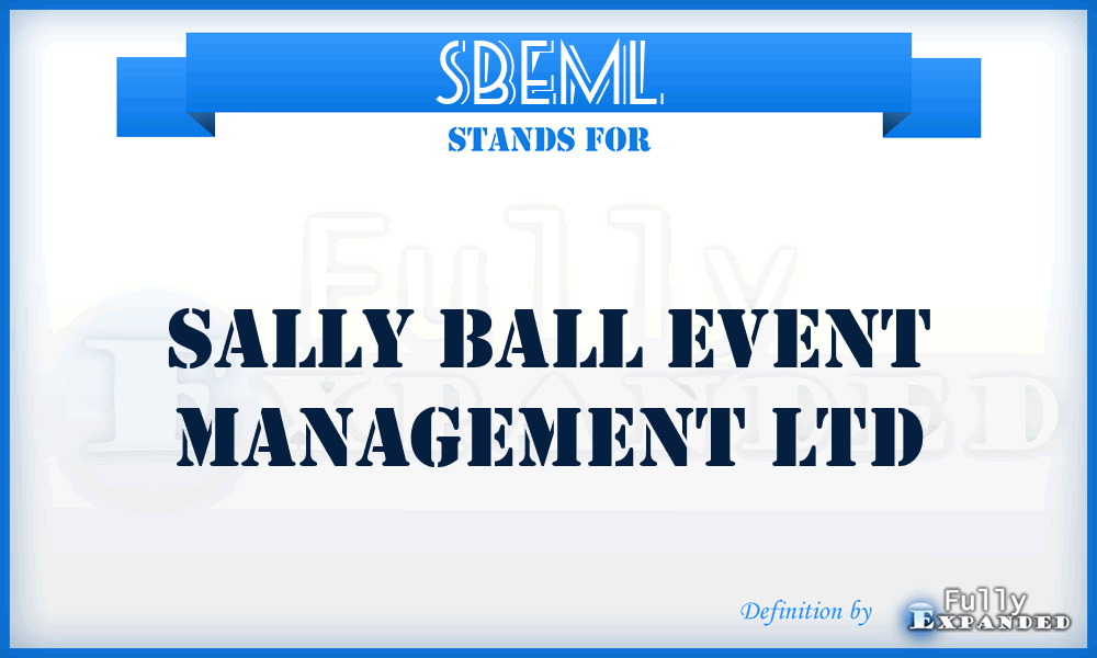 SBEML - Sally Ball Event Management Ltd