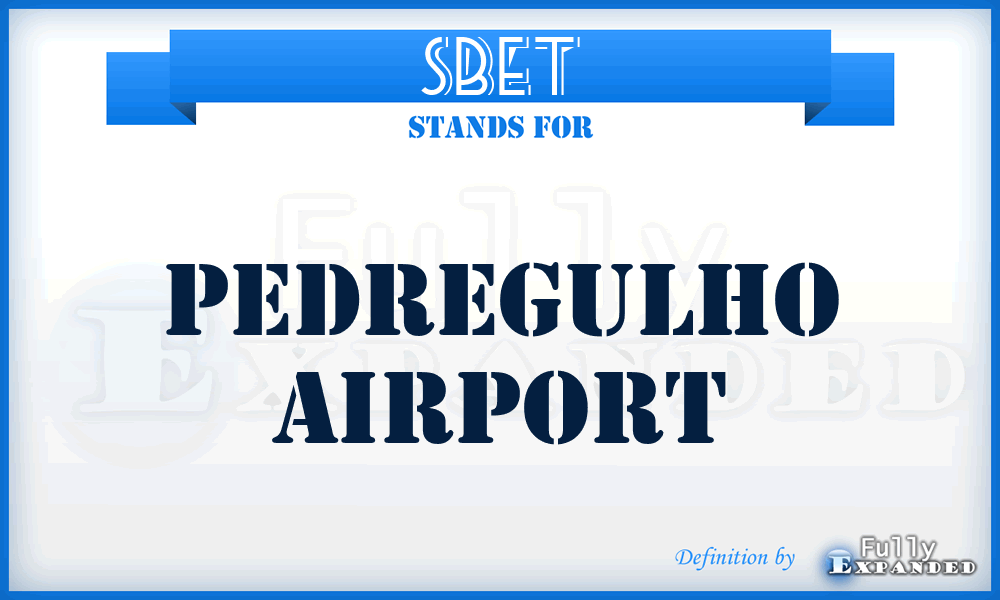 SBET - Pedregulho airport