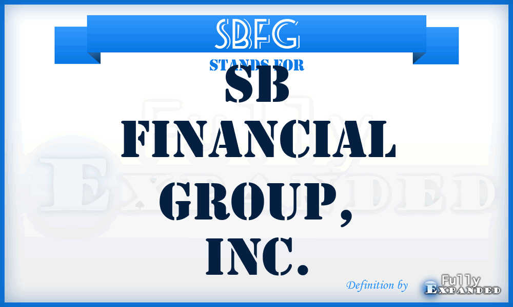 SBFG - SB Financial Group, Inc.