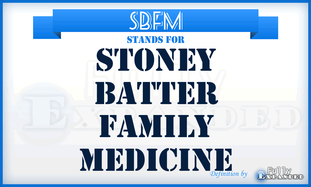 SBFM - Stoney Batter Family Medicine