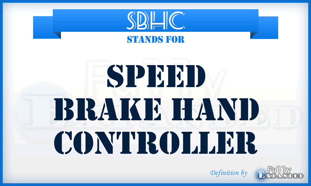 SBHC - Speed Brake Hand Controller