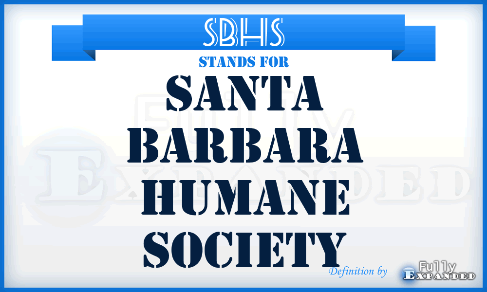 SBHS - Santa Barbara Humane Society