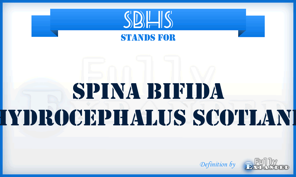 SBHS - Spina Bifida Hydrocephalus Scotland