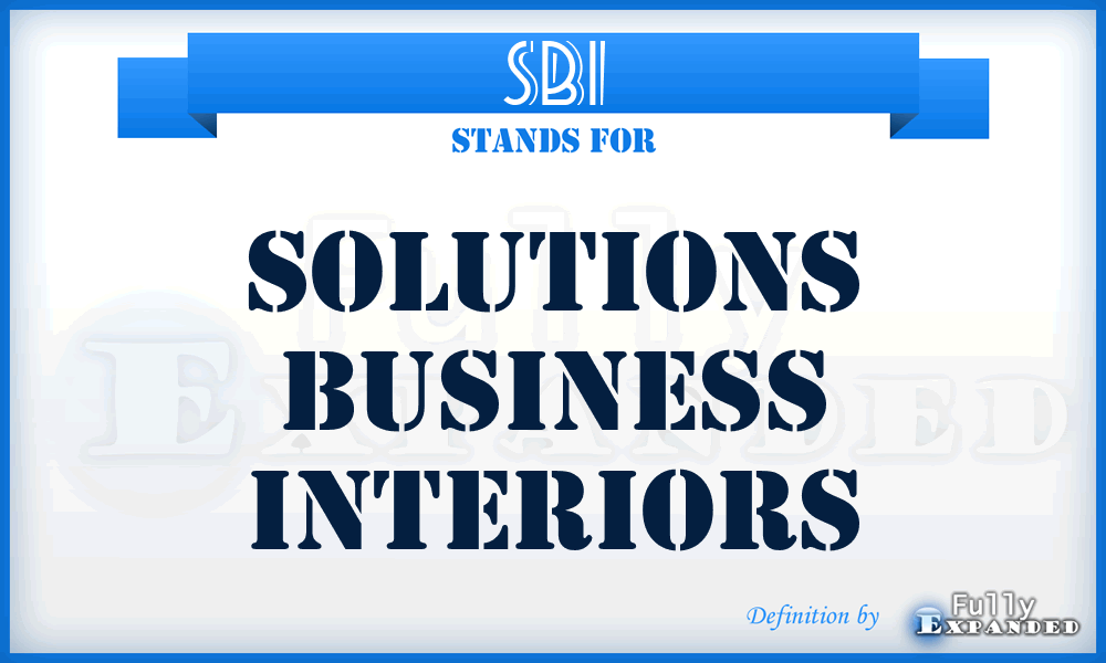 SBI - Solutions Business Interiors