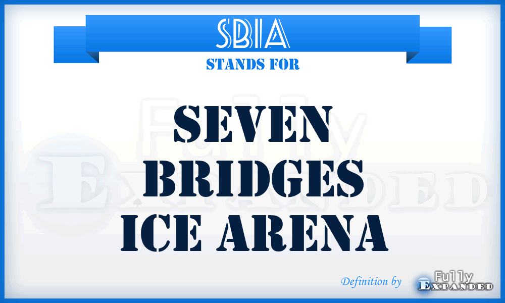 SBIA - Seven Bridges Ice Arena