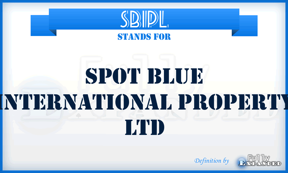 SBIPL - Spot Blue International Property Ltd
