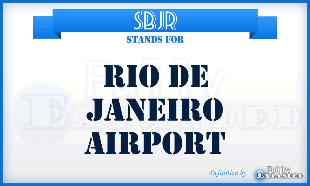 SBJR - Rio De Janeiro airport