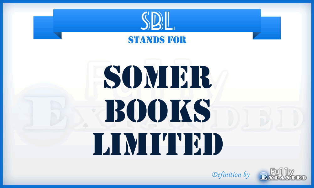 SBL - Somer Books Limited