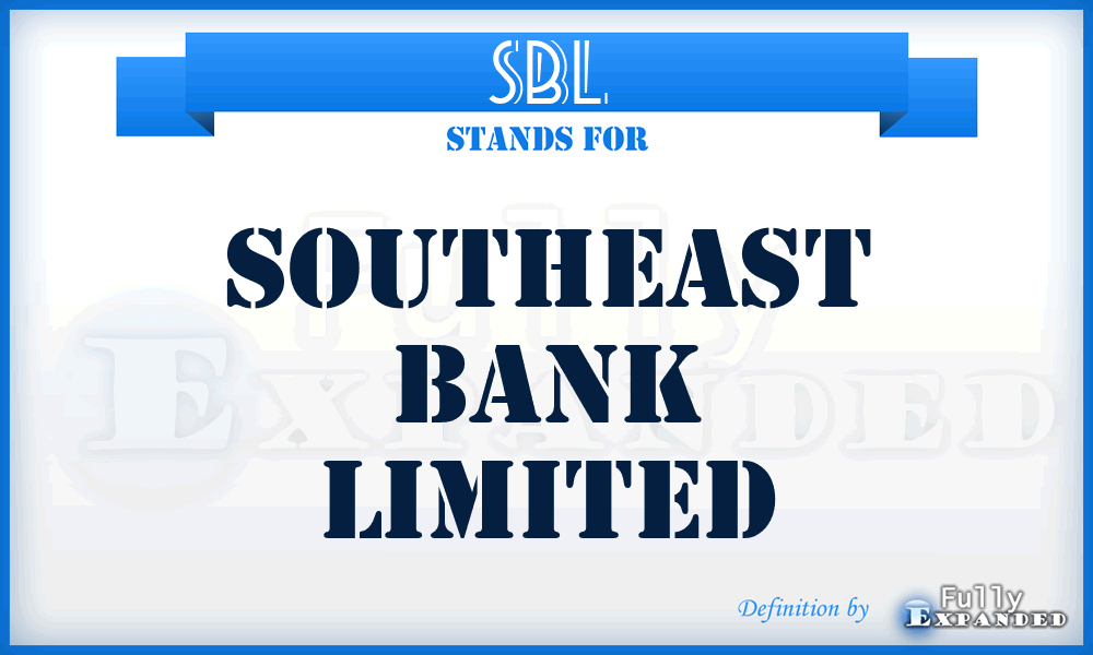 SBL - Southeast Bank Limited