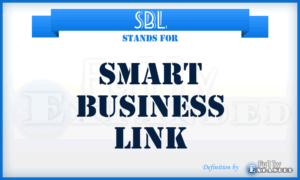 SBL - Smart Business Link
