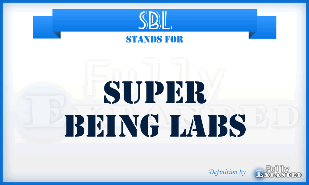 SBL - Super Being Labs