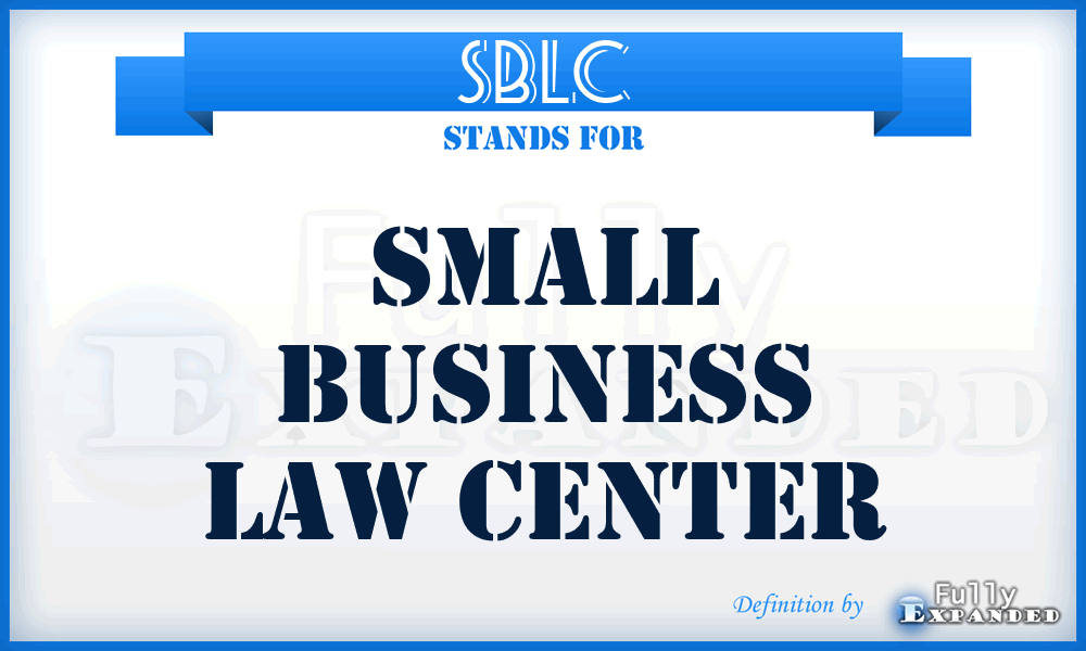 SBLC - Small Business Law Center