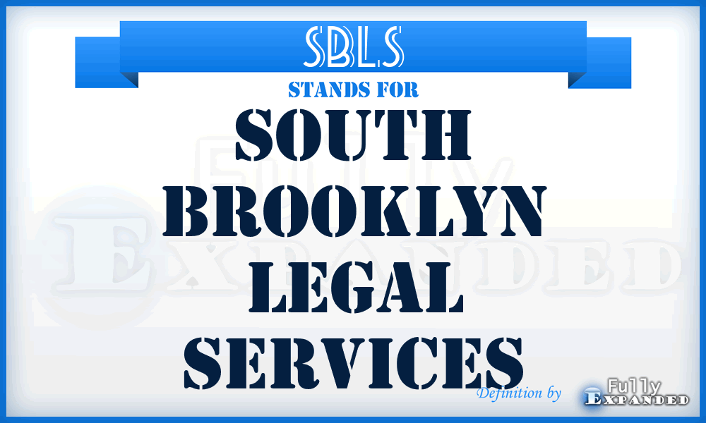 SBLS - South Brooklyn Legal Services