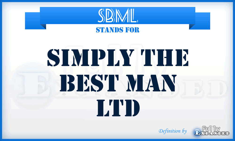 SBML - Simply the Best Man Ltd
