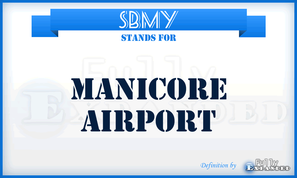 SBMY - Manicore airport