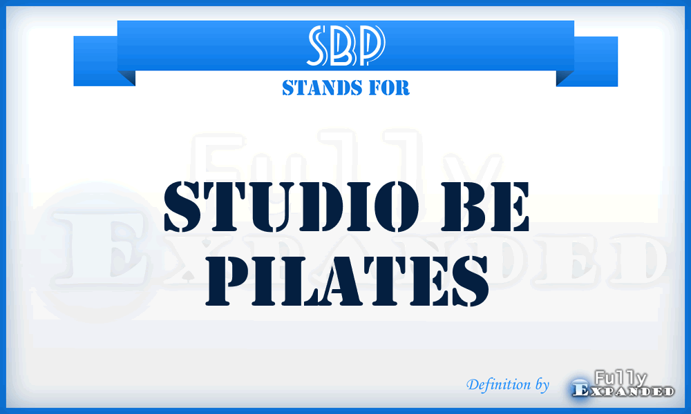 SBP - Studio Be Pilates