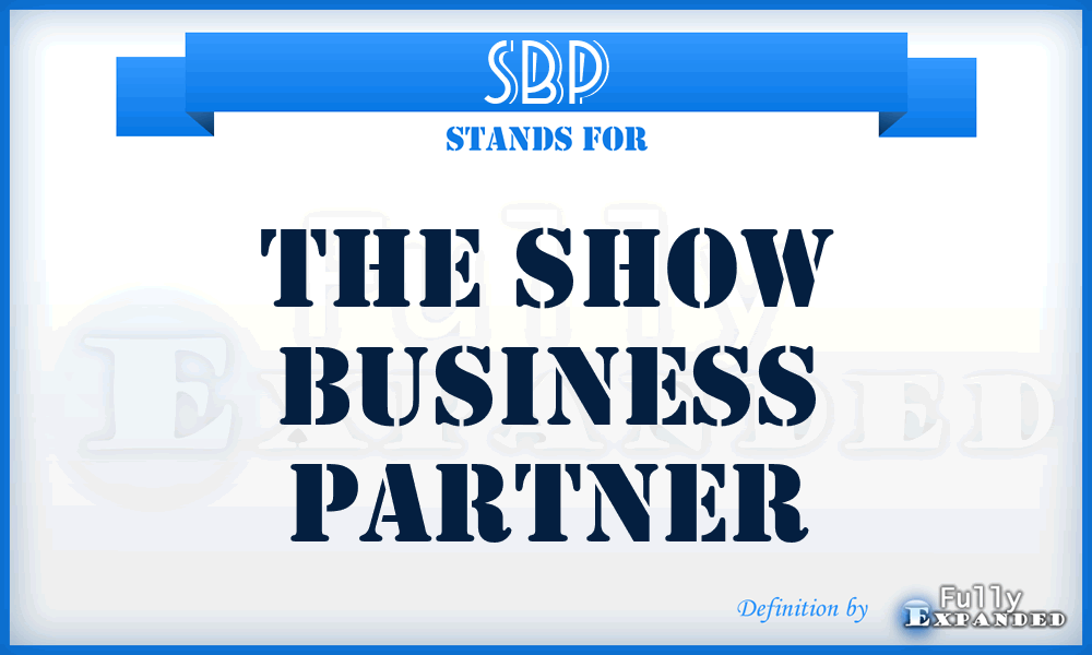 SBP - The Show Business Partner