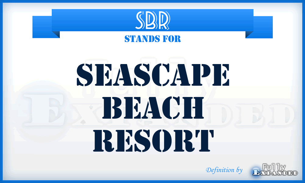 SBR - Seascape Beach Resort