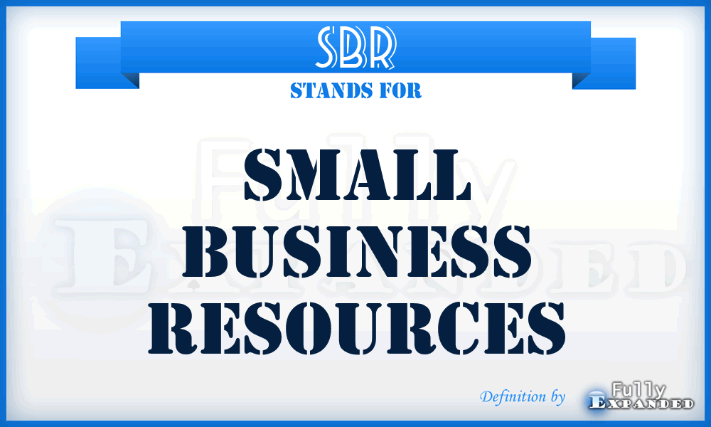 SBR - Small Business Resources