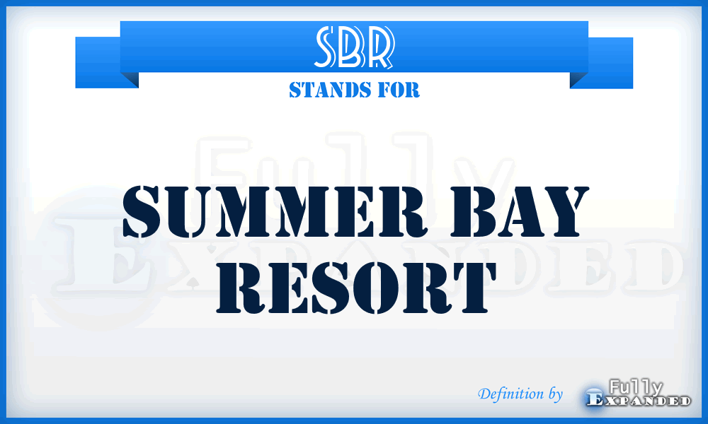SBR - Summer Bay Resort