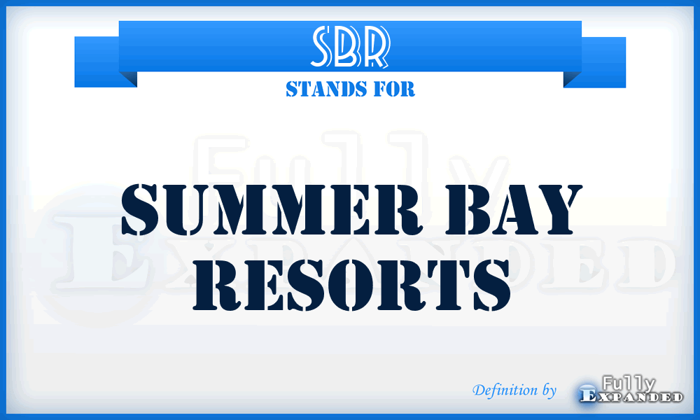 SBR - Summer Bay Resorts